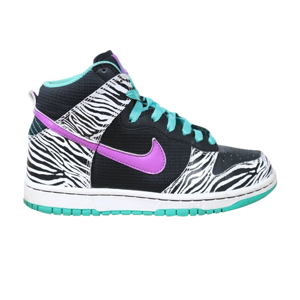 Pre-owned Nike Wmns Dunk High 6.0 Premium 'liquid City Liberty Zebra Sky' | White | Women's Size 6