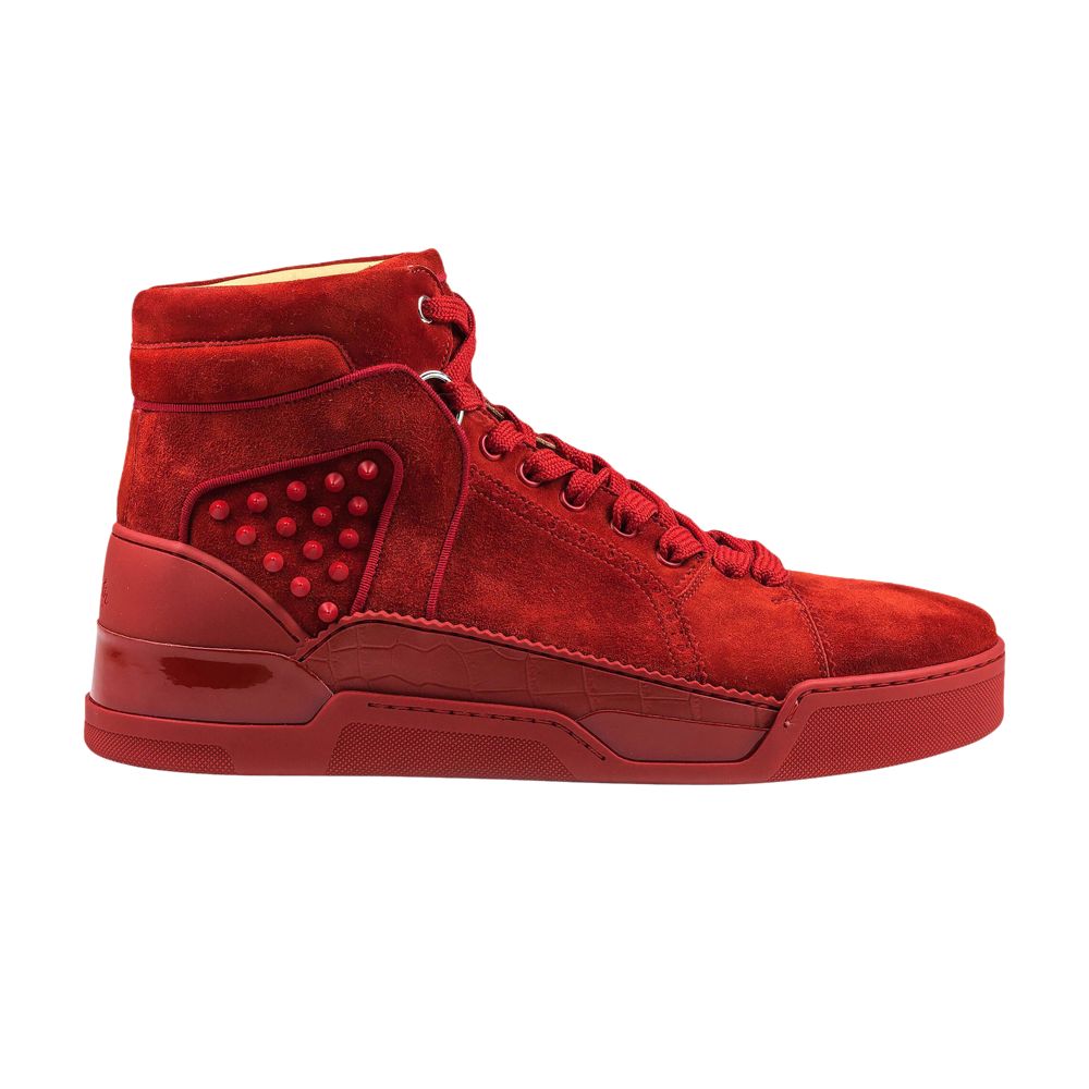 Pre-owned Christian Louboutin Loubikick Calf High 'flamenco' | Red | Men's Size 44.5