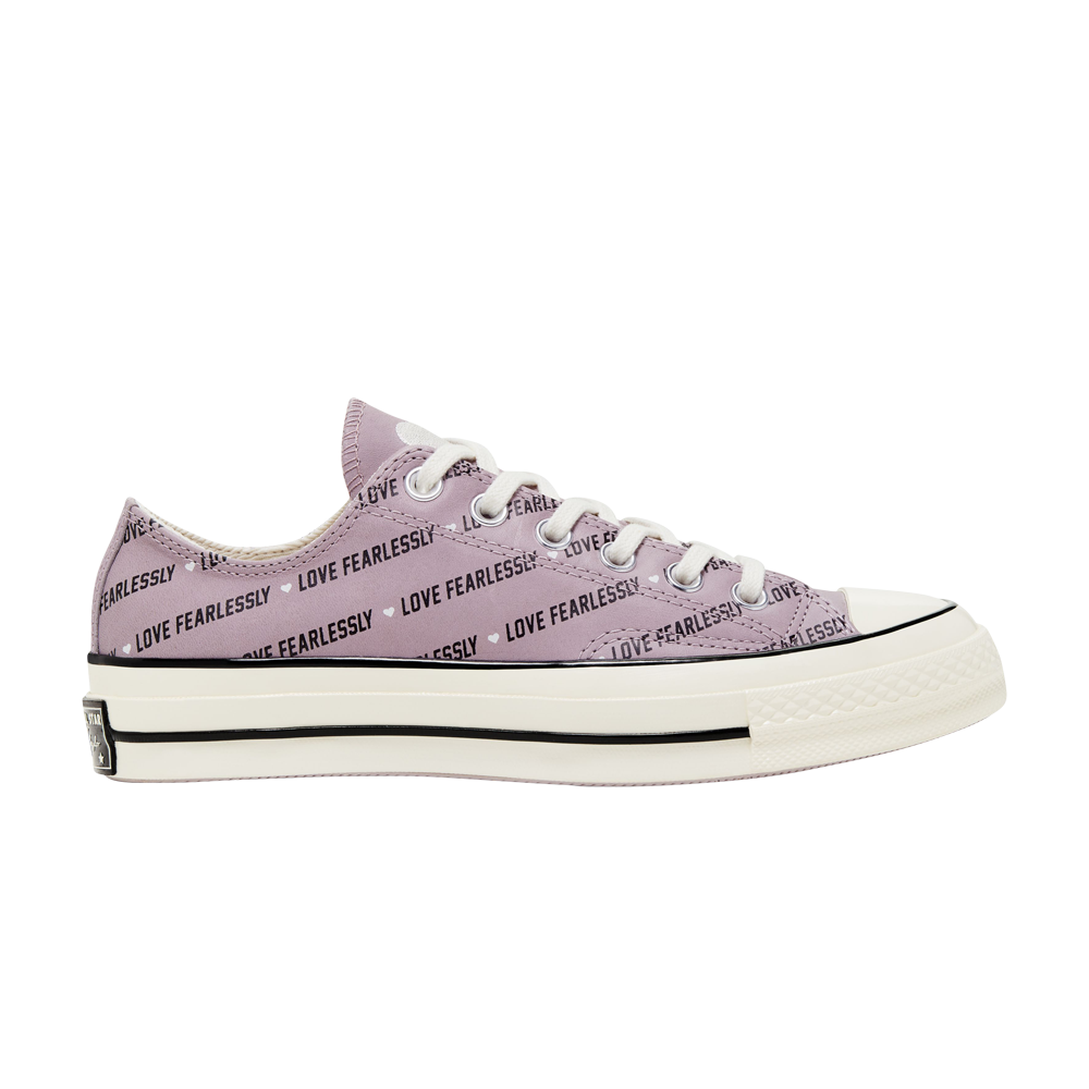 Pre-owned Converse Wmns Chuck 70 Low 'love Fearlessly' In Grey