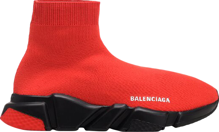 Balenciaga Speed Knit Trainer 'Red Black'
