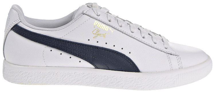 Puma Wmns Clyde Core Leather Foil White Navy