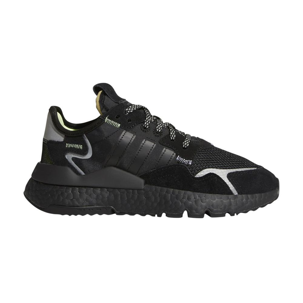 adidas Nite Jogger J 'Triple Black' | Kid's Size 3.5