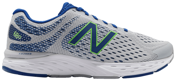 New Balance 680v6 2E Wide Light Aluminum Cobalt