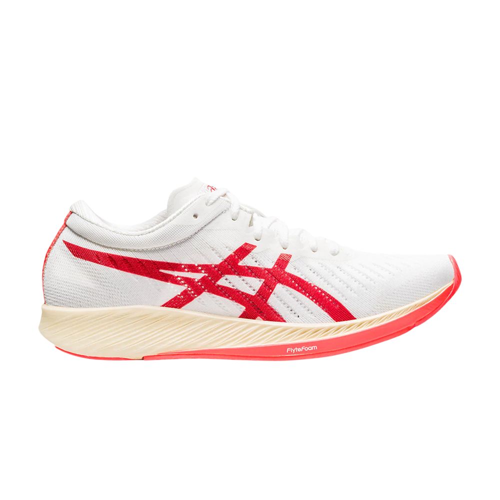 Pre-owned Asics Wmns Metaracer 'white Sunrise Red'