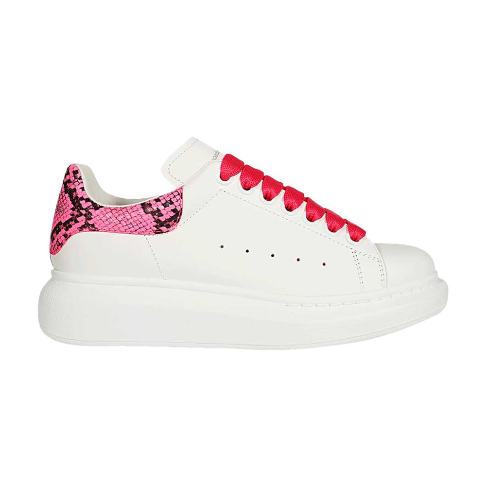 Pre-owned Alexander Mcqueen Wmns Oversized Sneaker 'snake Print - White Pink' | Women's Size