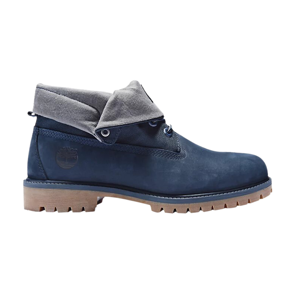 Pre-owned Timberland Roll Top Boot 'navy' In Blue