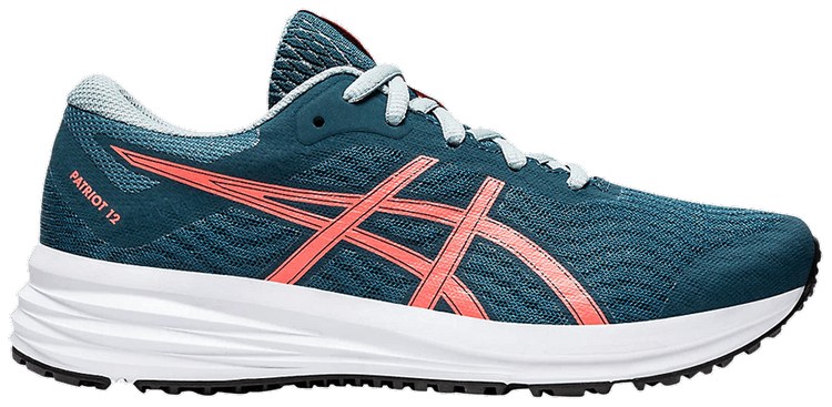Asics Patriot 12 GS Magnetic Blue Sunrise Red
