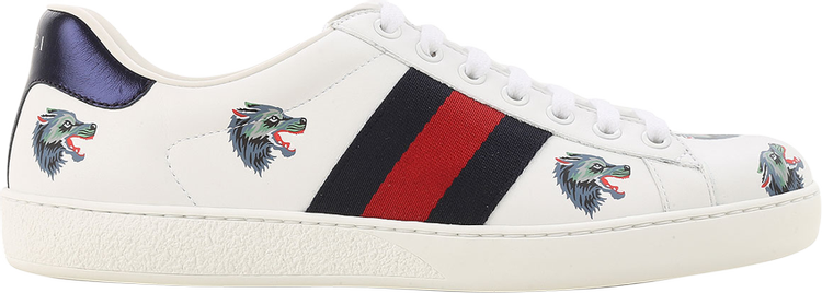 Stræde Pris Mesterskab Buy Gucci Ace Leather 'Wolf' - 386750 0H810 9082 - White | GOAT