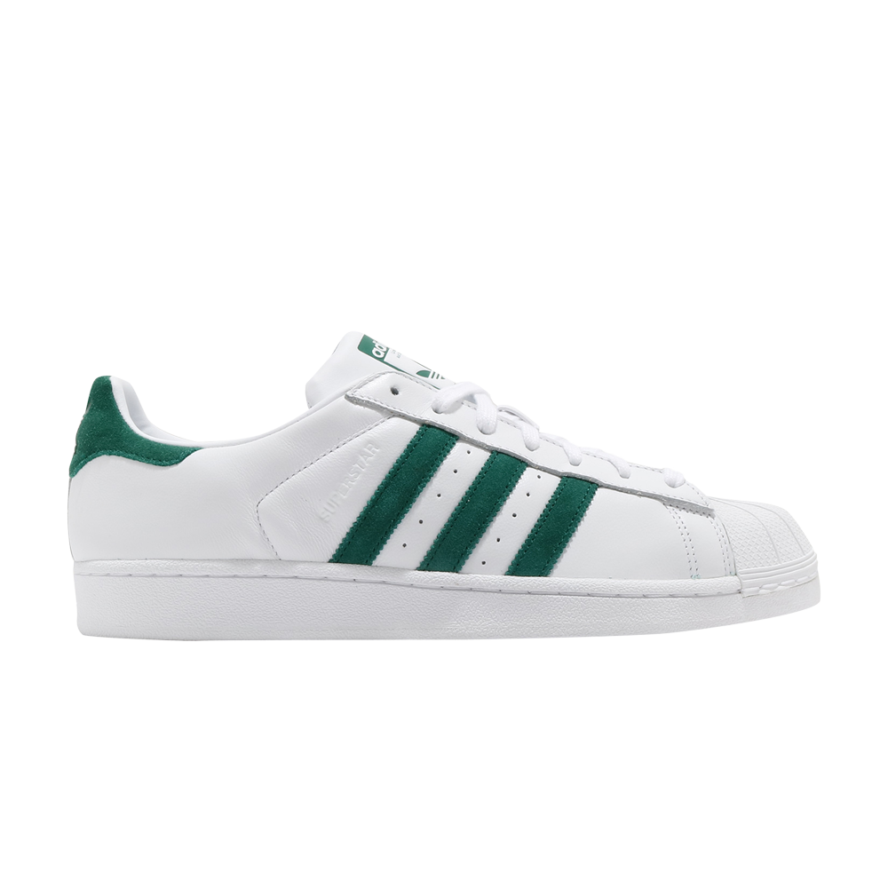 Pre-owned Adidas Originals Superstar 'white Collegiate Green'