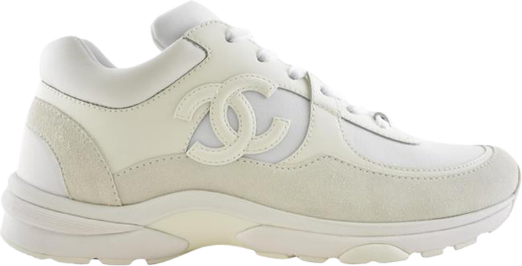 chanel white slip on sneakers