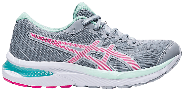 Asics Gel Cumulus 22 GS Grey Pink Glo