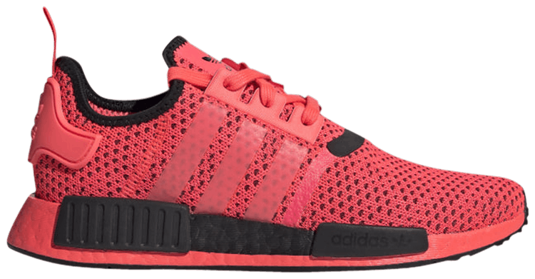 Adidas pink nmd_r1 knitted trainers clearance