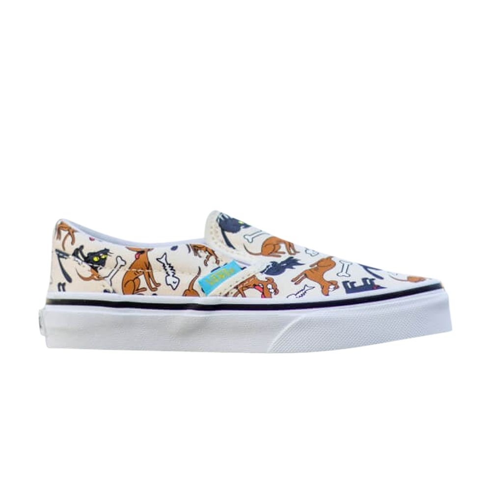 Pre-owned Vans The Simpsons X Classic Slip-on Kids 'family Pets' | Cream | Kid's Size 2