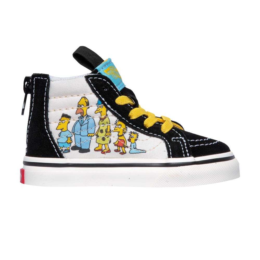 Vans The Simpsons x Sk8-Hi Zip Kids 'Simpsons Family 1987-2020' | White | Kid's Size 3