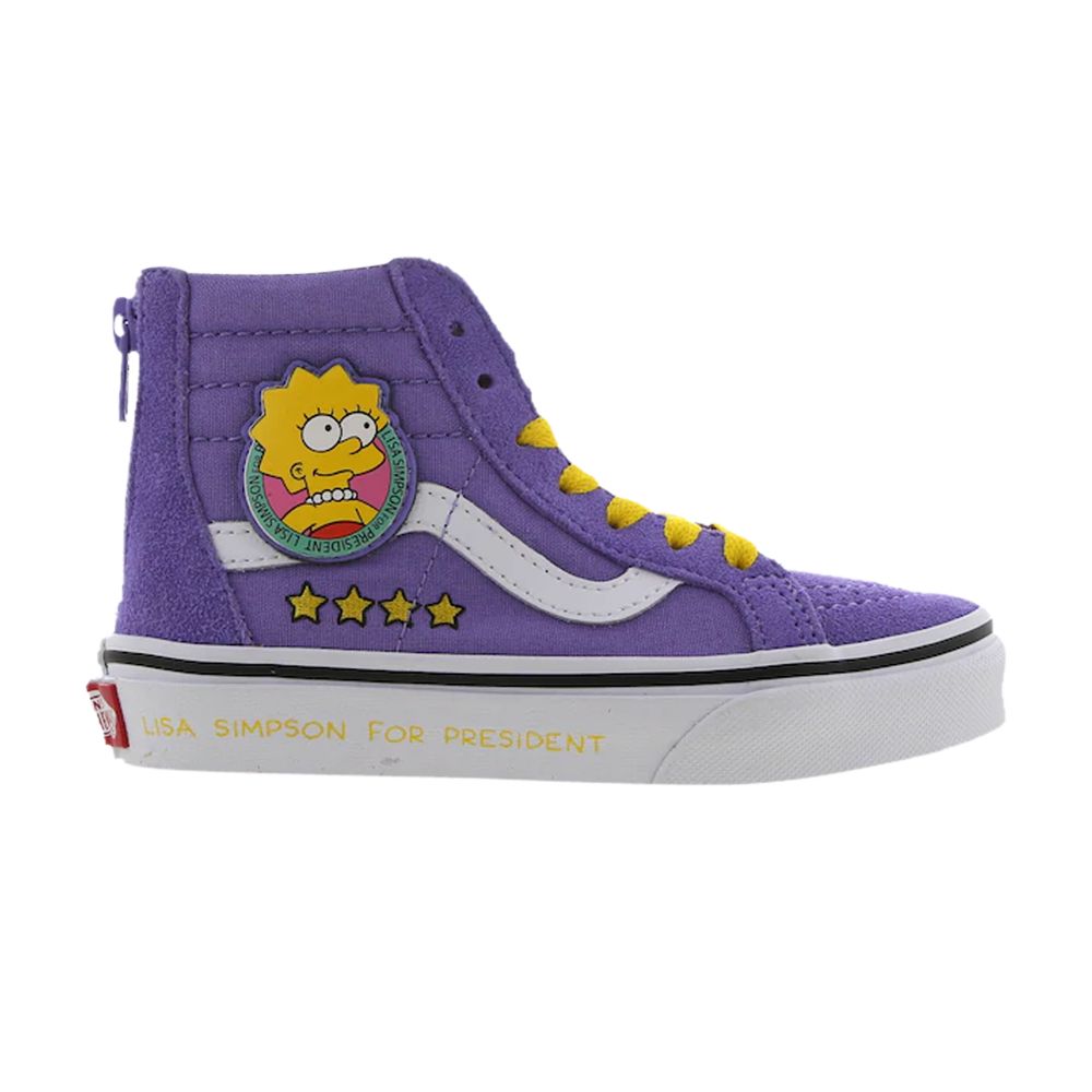 Vans The Simpsons x Sk8-Hi Zip Kids 'Lisa 4 Prez' | Purple | Kid's Size 11