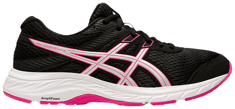 Asics Wmns Gel Contend 6 Black Pink Glo