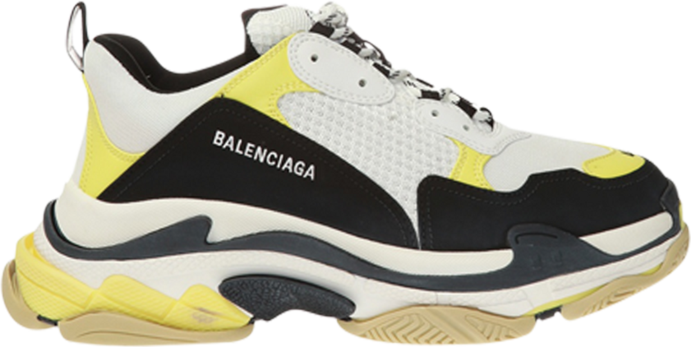 Buy Balenciaga Triple S Sneaker 'Yellow Black' - 536737 W09OM 1023 | GOAT