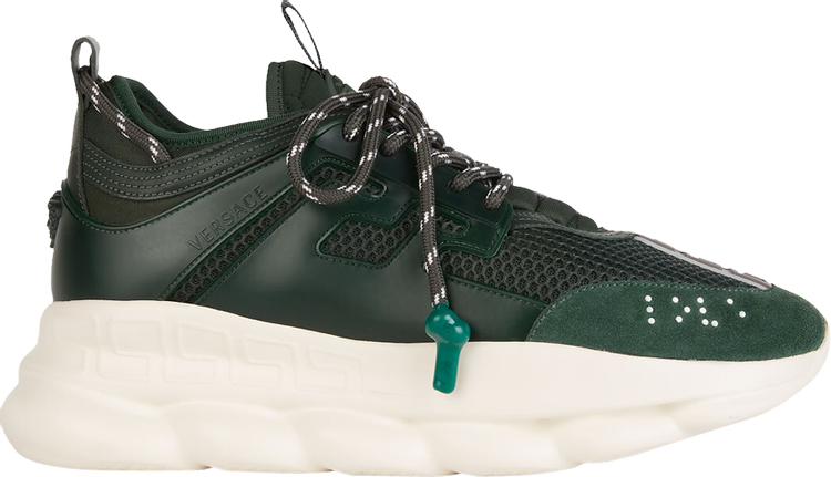 Versace Chain Reaction 2 Chainz Plaid - Green - Low-top Sneakers