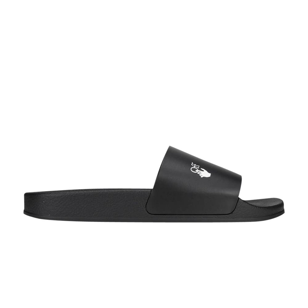 Pre-owned Off-white Logo Sliders 'black' | Men's Size 41