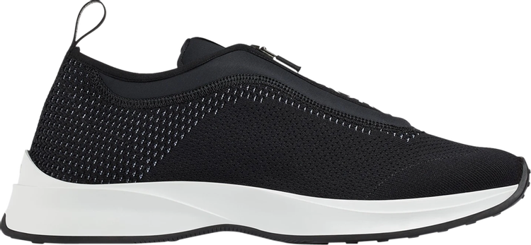 B25 Runner Sneaker Black Smooth Calfskin and Dior Oblique Jacquard