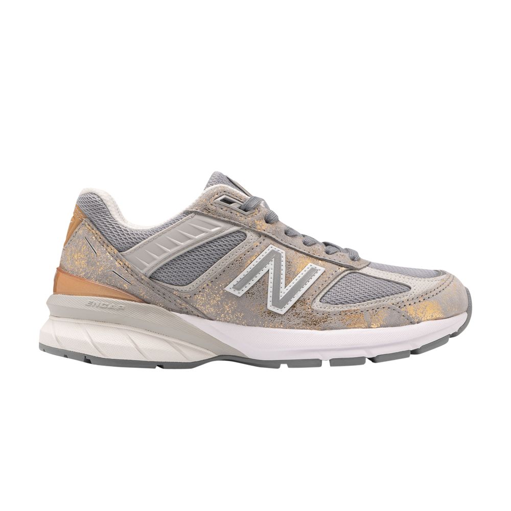 Pre-owned New Balance Wmns 990v5 Made In Usa 'moonbeam Silver' In Grey