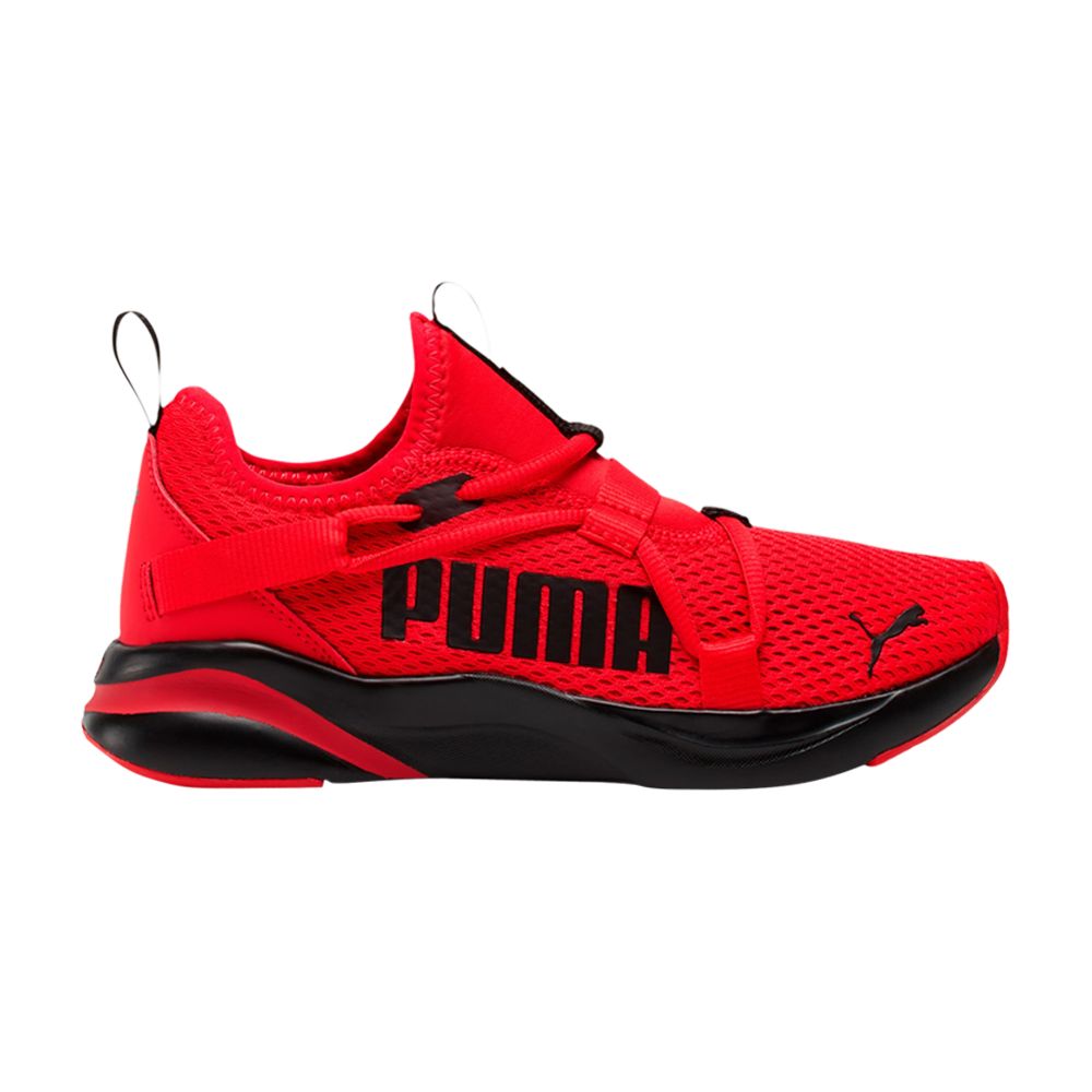 Pre-owned Puma Softride Rift Slip On Jr 'high Risk Red' | Kid's Size 5