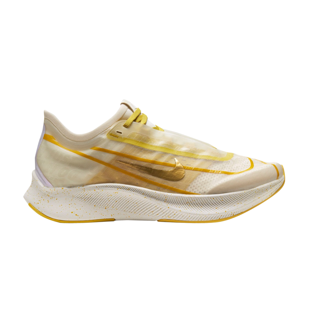 Pre-owned Nike Wmns Zoom Fly 3 Print Premium 'light Cream'