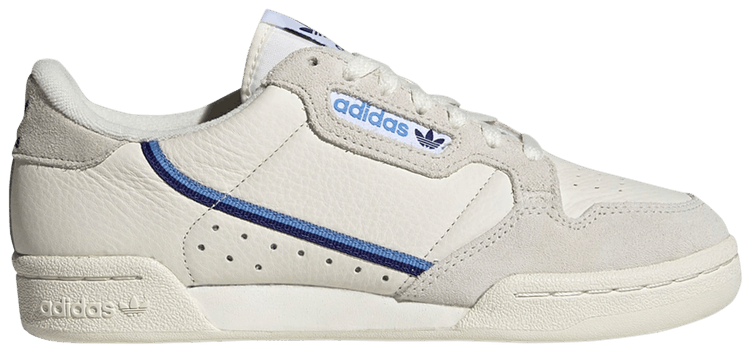 Adidas continental 80 off white blue store
