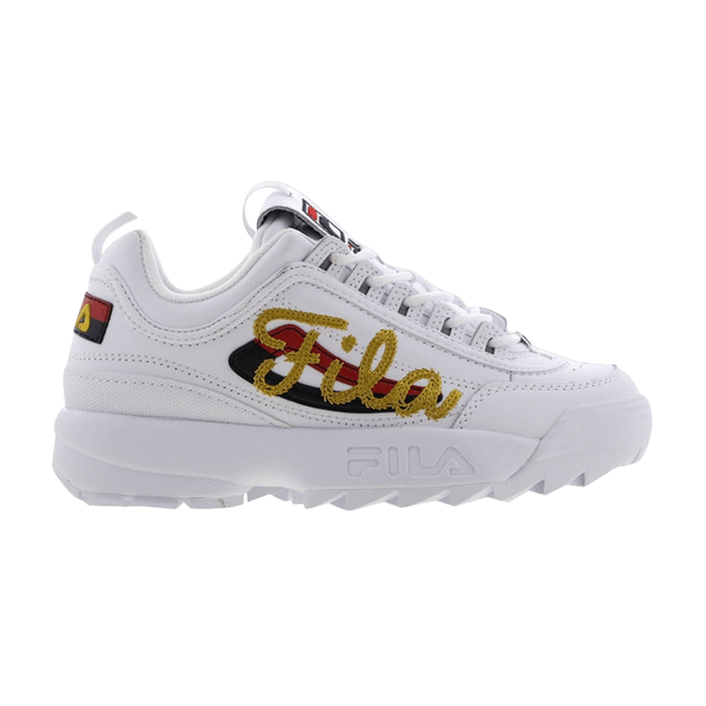 fila disruptor script gold