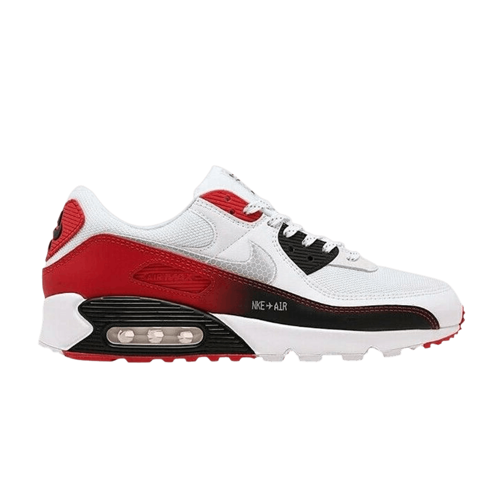 nike off white air max 90 university red