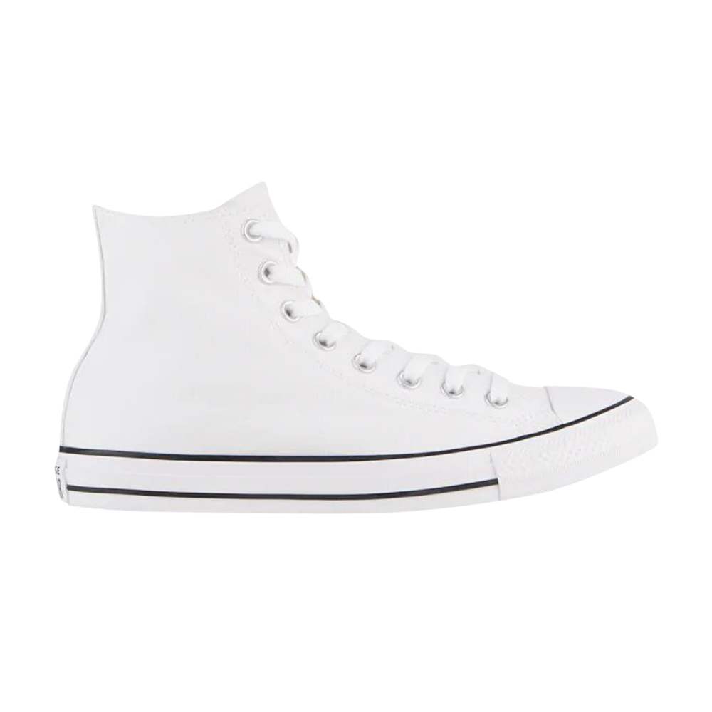 Pre-owned Converse Chuck Taylor All Star High 'oversized Logo' In White