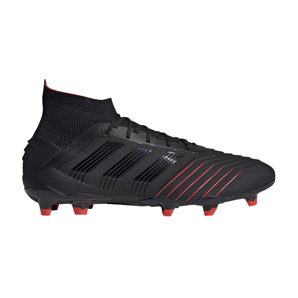 Adidas Predator 19.1 FG 'Black Active Red' | Men's Size 9 - BC0551