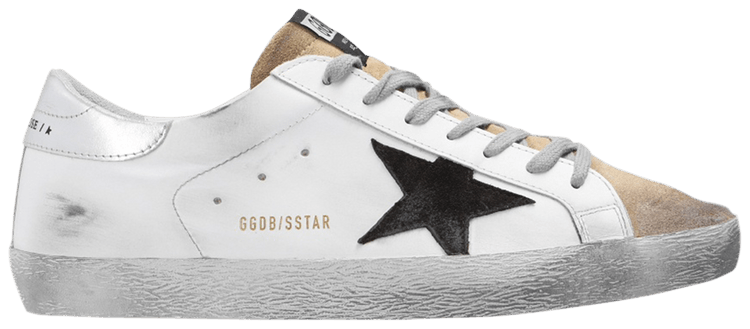 Golden Goose Superstar White Silver