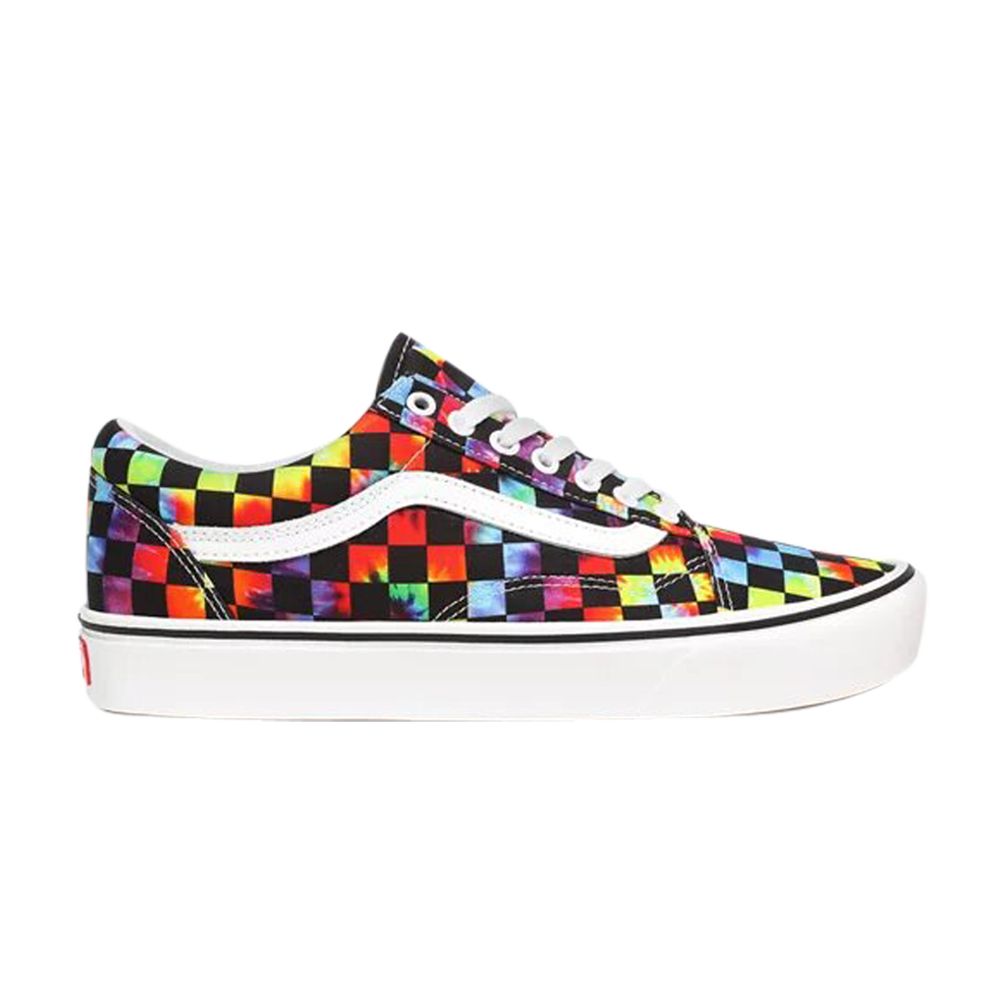 Vans Comfycush Old Skool 'Tie-Dye Checker' | Black | Men's Size 6.5