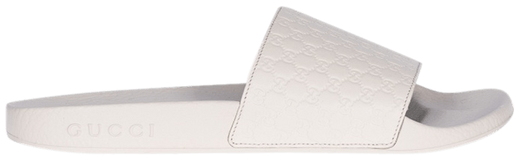 Gucci Wmns MicroGuccissima Slide White
