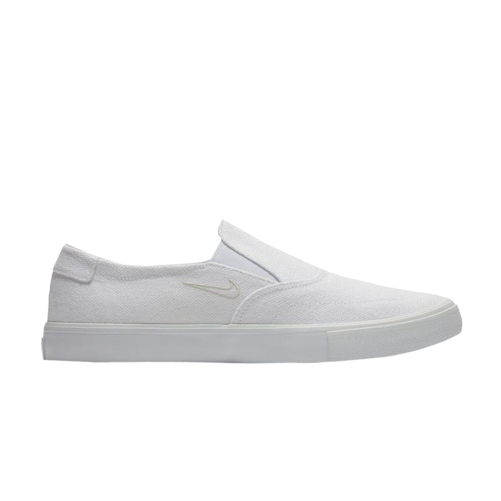 Pre-owned Nike Portmore 2 Solarsoft Slip On Canvas Sb 'white'