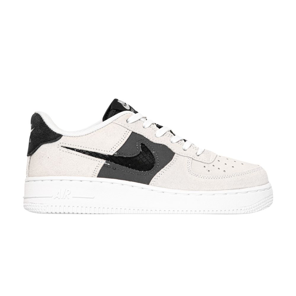 Pre-owned Nike Air Force 1 Low Gs 'white Iron Grey' | Kid's Size 7