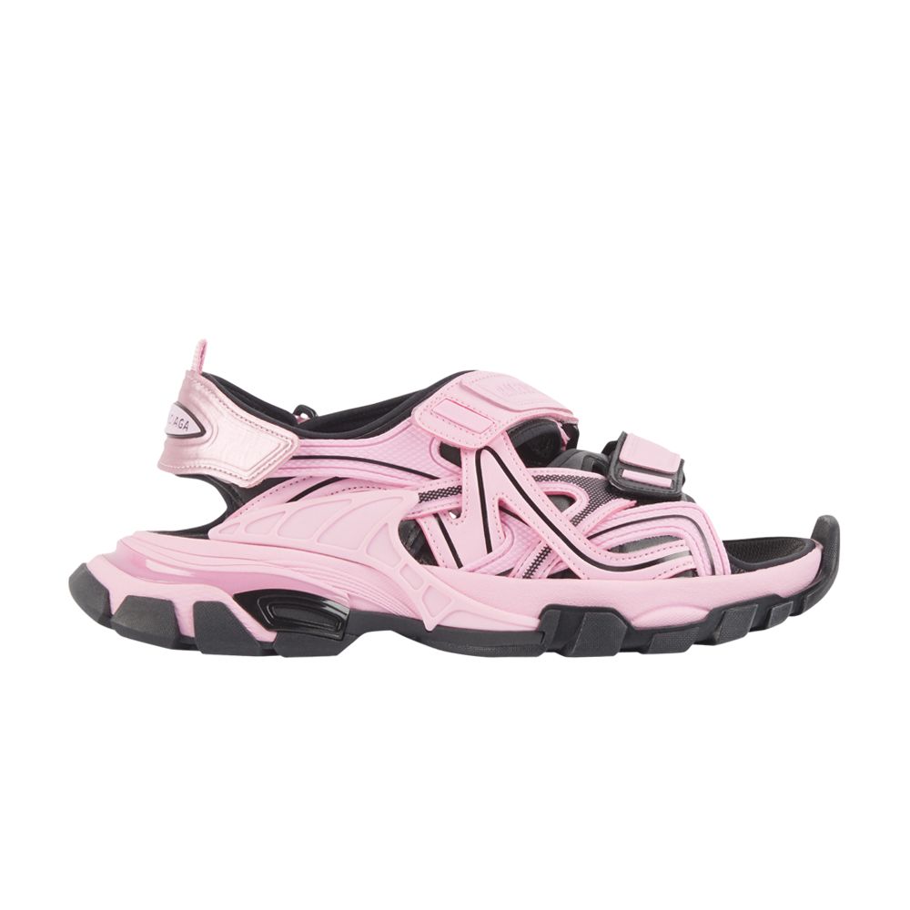 Pre-owned Balenciaga Wmns Track Sandal 'neon Pink Black' | Women's Size 35