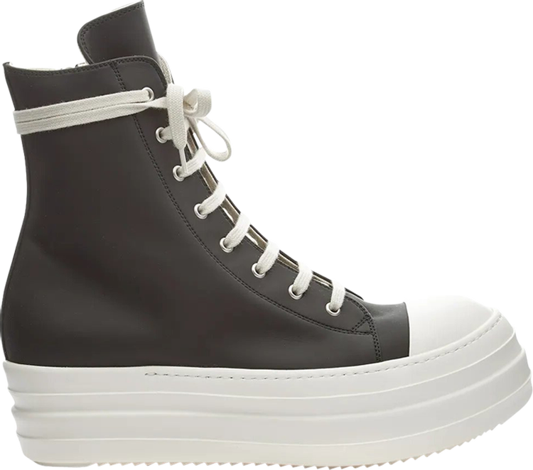 Buy Rick Owens DRKSHDW Rubber Double Bumber High 'Black White ...