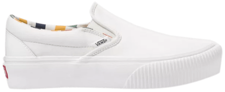 Vans Karina Rozunko x Slip On Platform SF Patent Marshmallow
