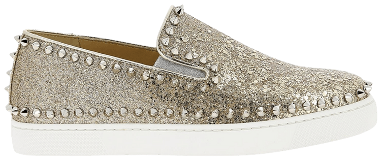 Christian Louboutin Pik Boat Flat Gold