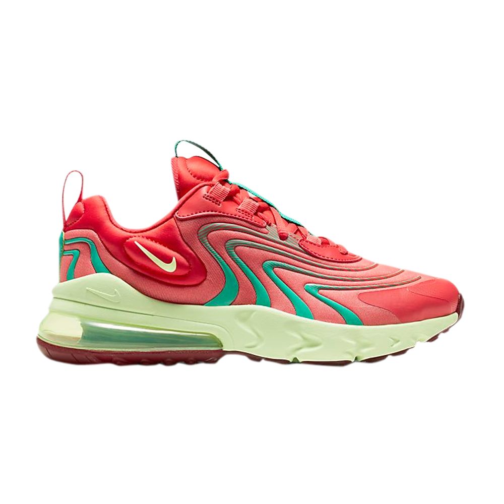 Pre-owned Nike Air Max 270 React Eng Gs 'track Red Neptune Green' | Kid's Size 7