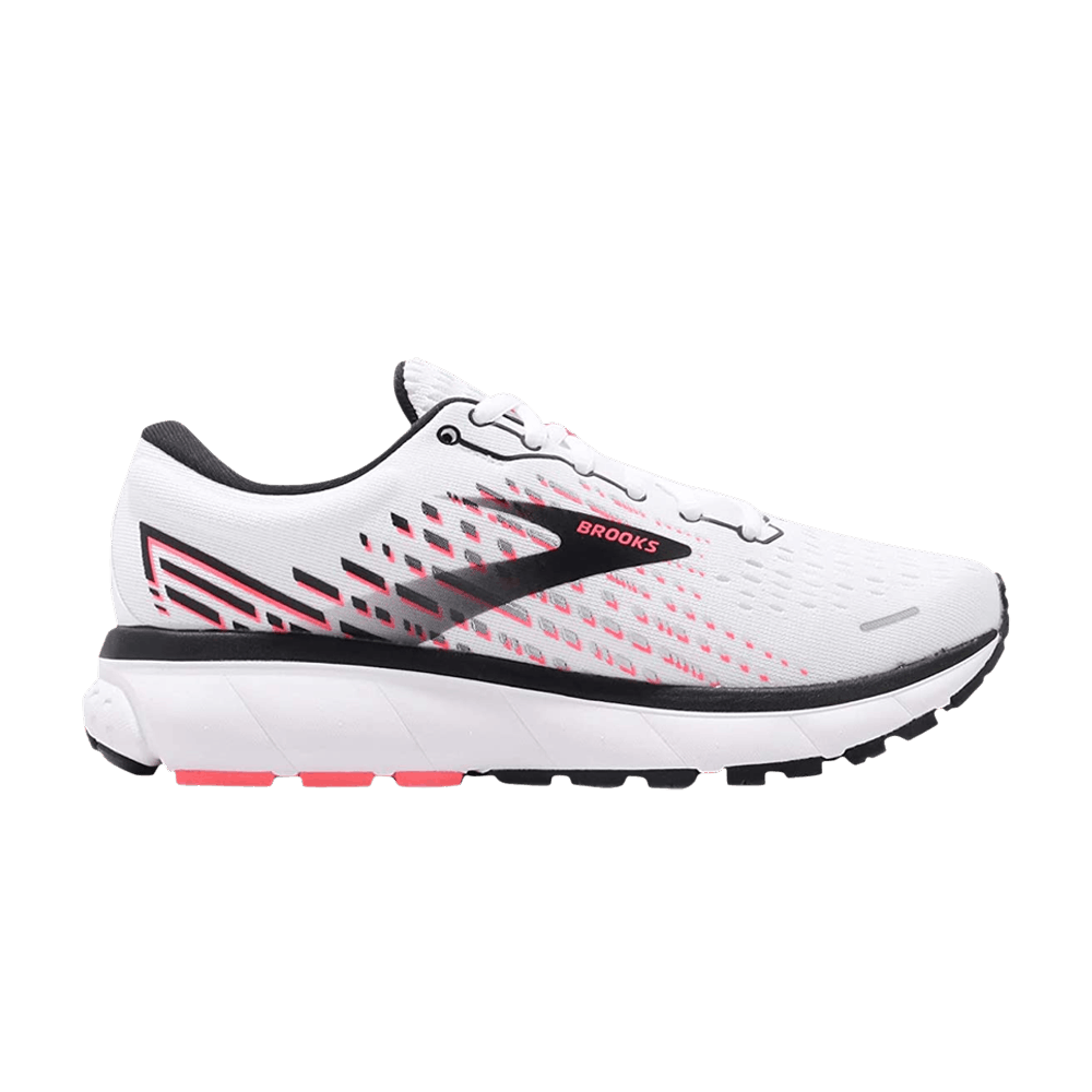brooks ghost 13 white pink black