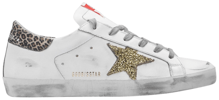 Golden Goose Wmns Superstar White Gold Leopard