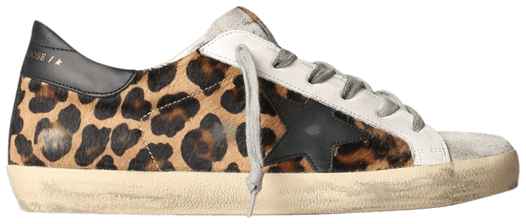 Golden Goose Wmns Superstar Leopard Black