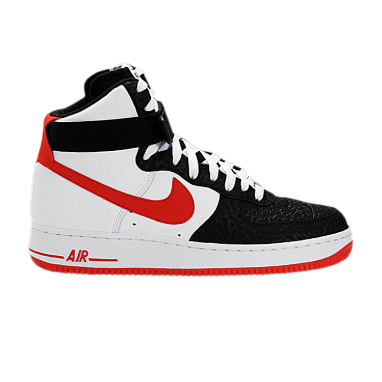 Nike air force 1 high top white and red new arrivals