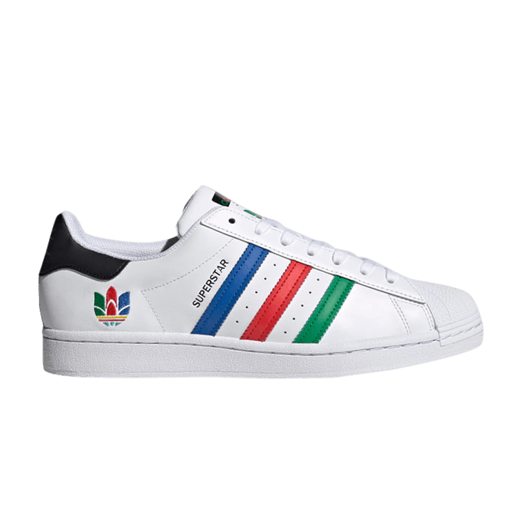 Superstar adidas rainbow stripes deals