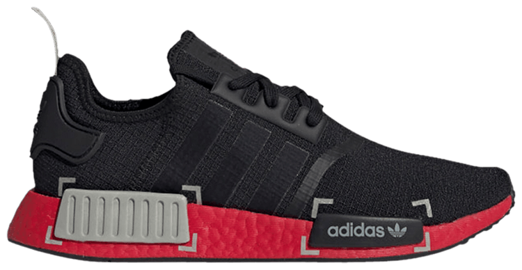 Adidas NMD R1 Black Grey Scarlet Sample