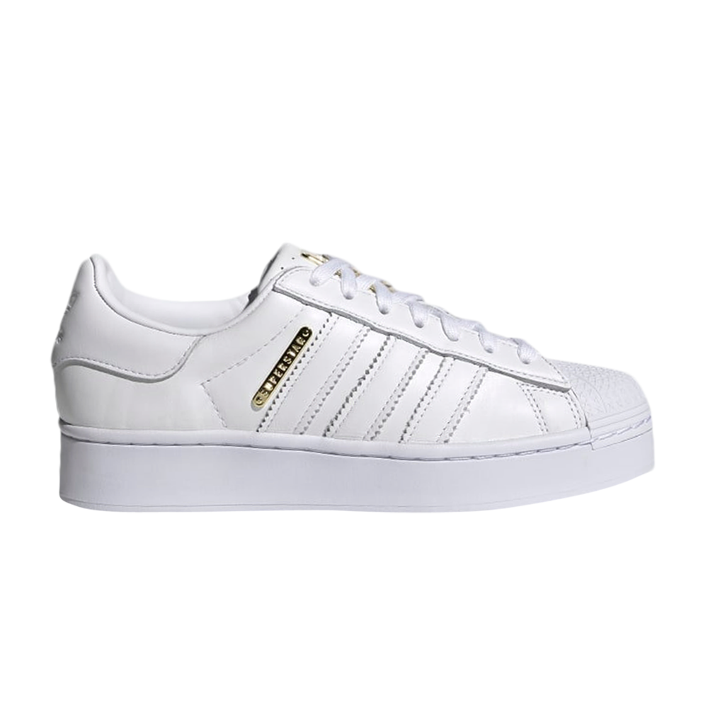 Pre-owned Adidas Originals Wmns Superstar Bold 'white Gold'
