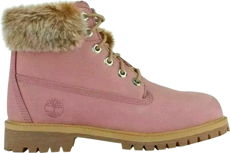 exposición invernadero administrar 6 Inch Premium Waterproof Boot Junior 'Faux Fur Trim - Medium Pink' | GOAT